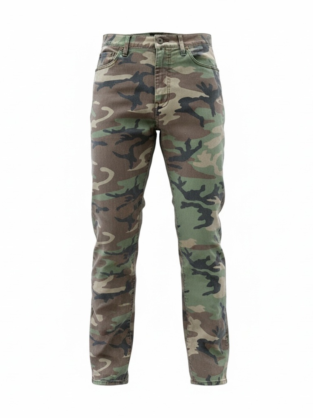 Men's Polo Camo Slim Fit Jeans - Green Camo